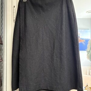 GAP Factory wool wrap Black A-Line Skirt